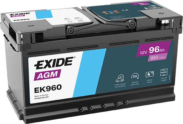 EXIDEA AGM START&STOP  EK960  96Ah+D