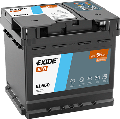 EXIDE EFB START & STOP  55 Ah +D